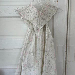 Farrow White Embroidered Smocked Fleurette Dress from Need Supply Co NWT